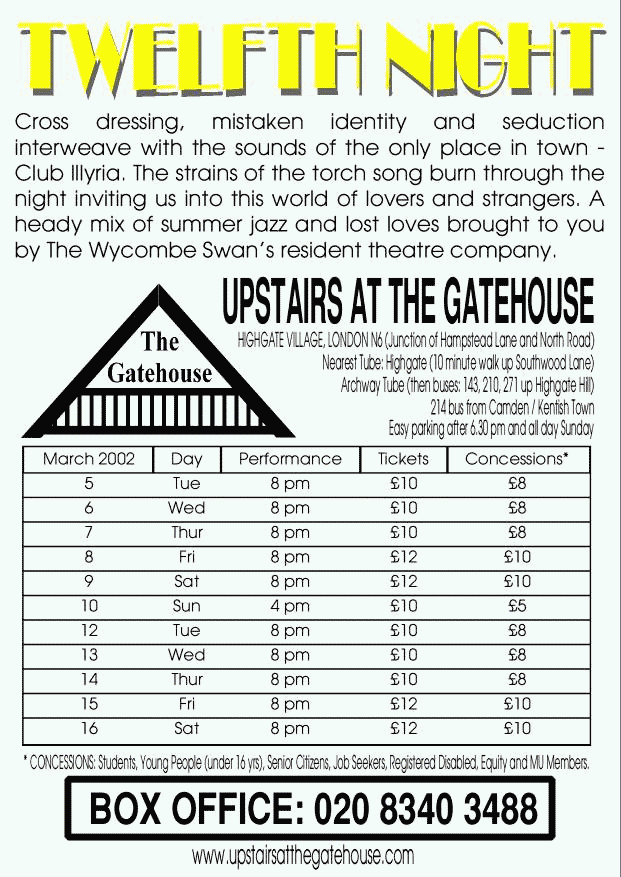 The reverse of the publicity postcard