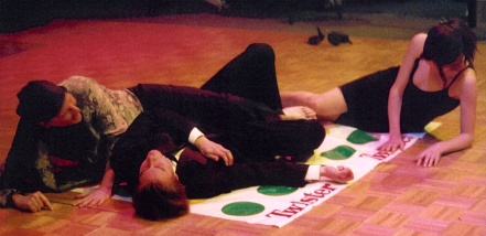 Left foot on yellow . . .